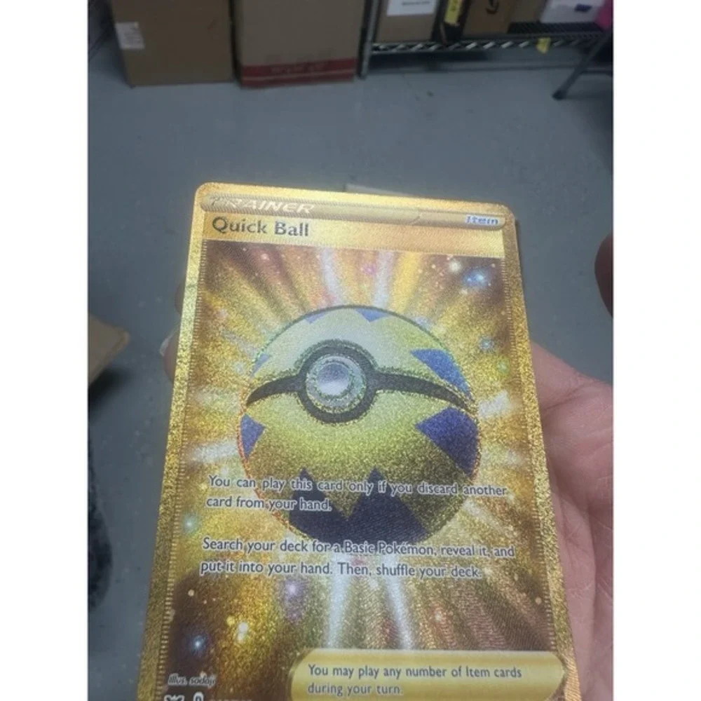 Quick Ball 216/202 NM Pokemon‎ Card TCG Gold Near mint See pics